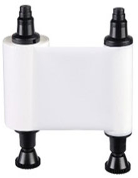 EVOLIS, CONSUMABLES, WHITE MONOCHROME RIBBON FOR ELYPSO/PRIMACY/ZENIUS/EDIKIO, 1000 PRINTS/ROLL